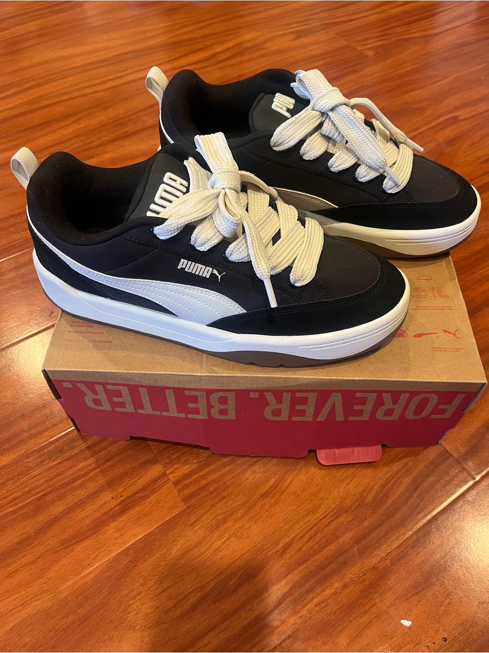 Puma Chunky Low Top Sneakers Black Skate - Size 10.5
